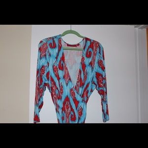 Unique & Beautiful Wrap Dress -Perfect for Spring!