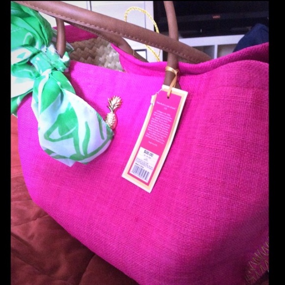 Lilly for Target straw beach tote