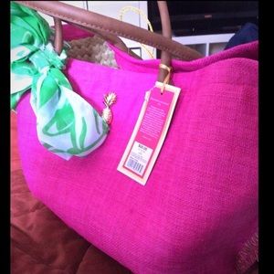 Lilly for Target straw beach tote