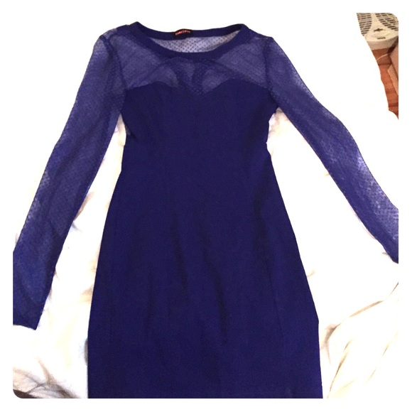 Nastygal Blue Bodycon Dress