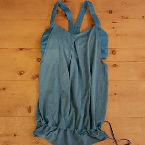 Blue Lululemon No Limits tank