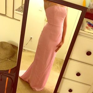 Pink floor gown