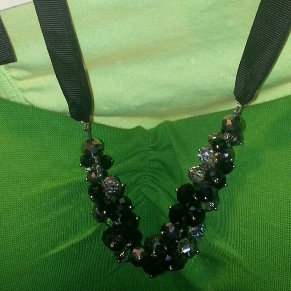 C.a.k.e. black ribbon necklace