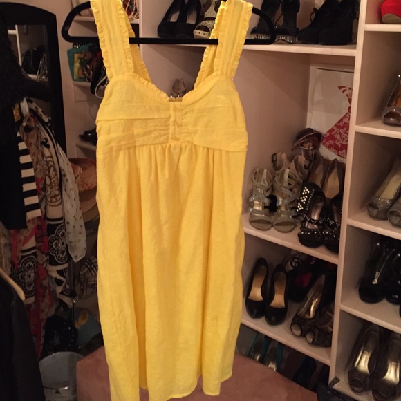 Bright yellow...cotton dress