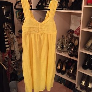Bright yellow...cotton dress
