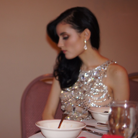 Jovani 2015 red mermaid prom dress - Picture 4 of 4