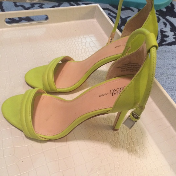 Prabal Gurung for Target Neon sandal pumps 7.5