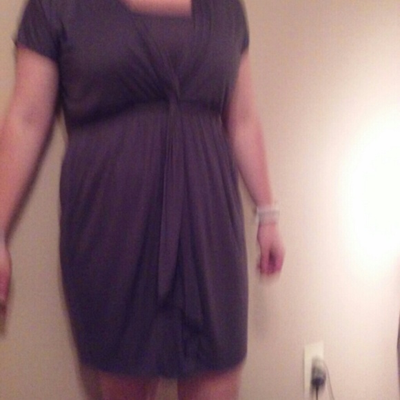Last chance-Ann Taylor Loft gray dress - Picture 2 of 2