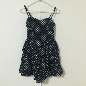 Fitted Corset Type Navy Dress