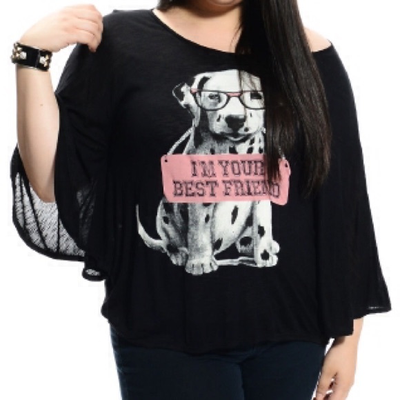 I'm your best friend plus size top - Picture 2 of 4