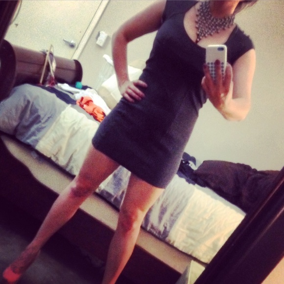 Armani Exchange gray dress