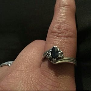 Black onyx  925 silver ring