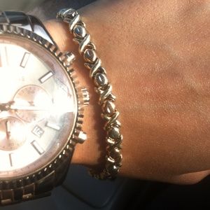 10k  gold/rose gold bracelet