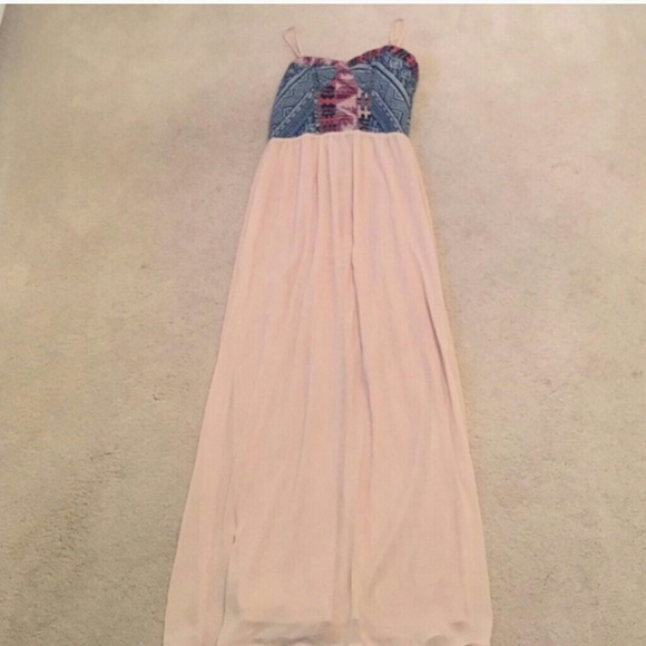 Denim Maxi Dress - Picture 3 of 4