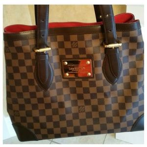 Authentic Louis Vuitton Hampstead Damier