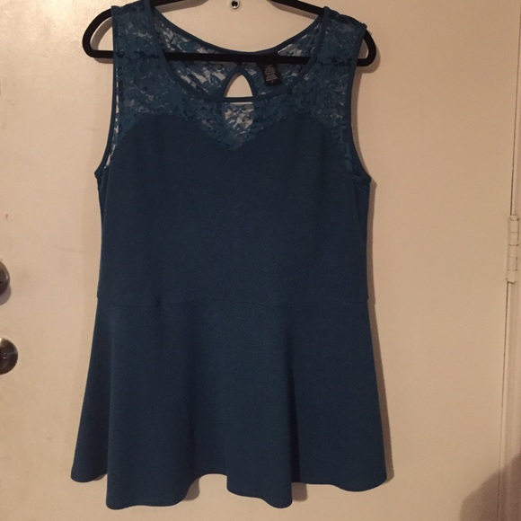 Torrid teal top