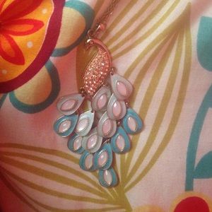 Peacock necklace