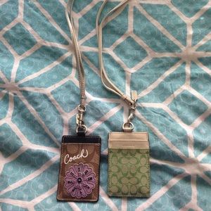 Coach lanyards