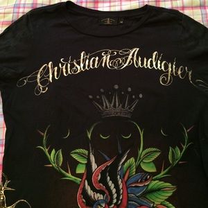 Christian Audigier size small shirt