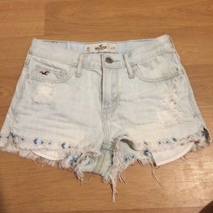 Hollister high waisted denim shorts
