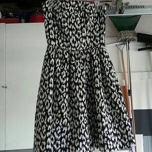 Leopard print cocktail dress