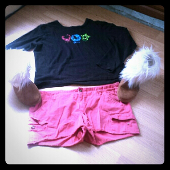 Love, Peace, Joy black cotton t shirt.