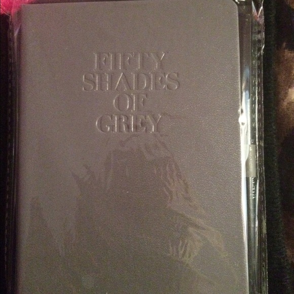 50 shades of grey notebook & pen!