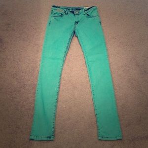 Blue SuperDry acid wash jeans