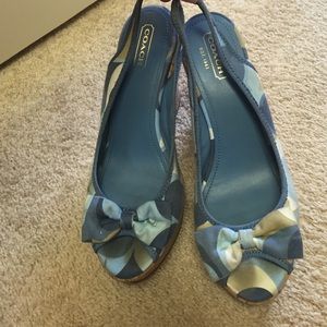 Coach signature wedges