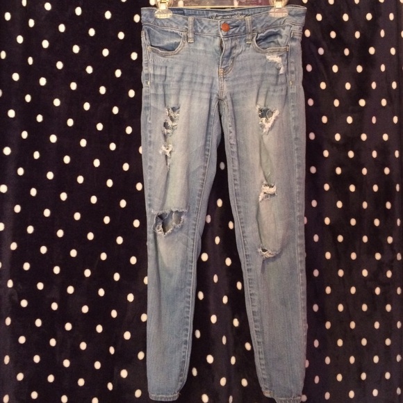 American Eagle Ripped light Jegging / Skinny Jeans