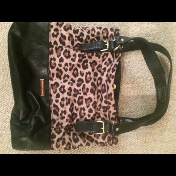Christian Siriano leopard tote
