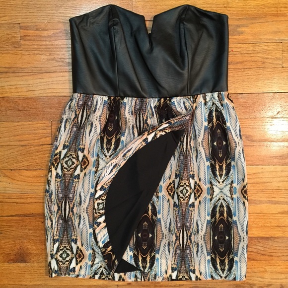 NWT Faux Leather Tunic - Picture 2 of 4