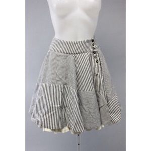 Romantic striped layered skirt/ All Saints