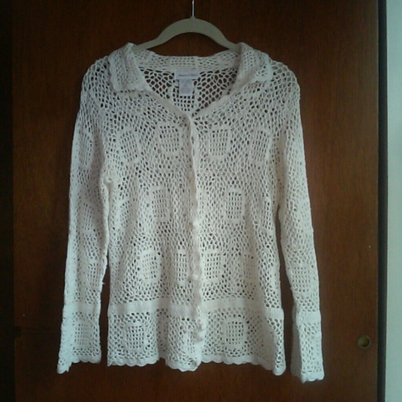 Off white colored cardigan