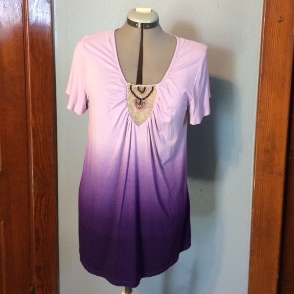 Purple Ombré top