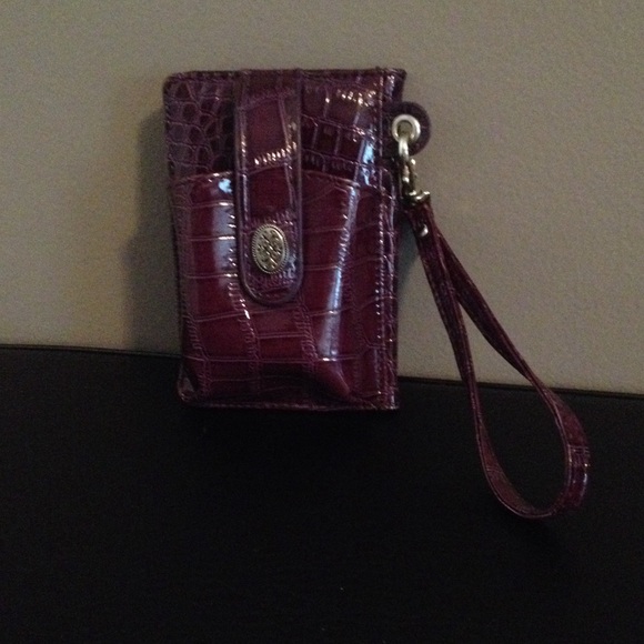 Purple Wallet and Phone Carrier