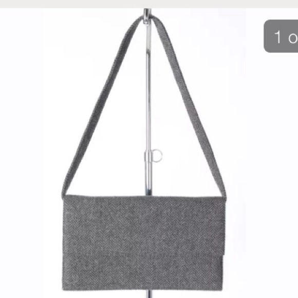 Dolce&gabbana grey tweed shoulder bag / clutch