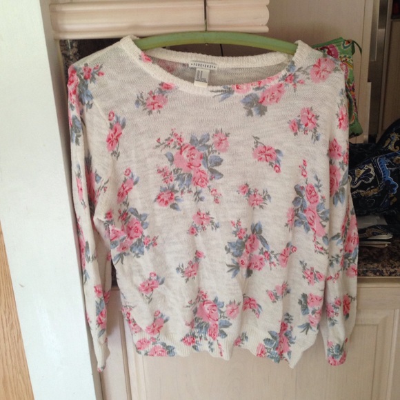 floral sweater