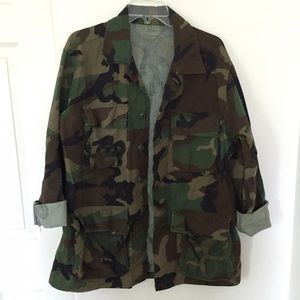 Oversized Camo Army Jacket