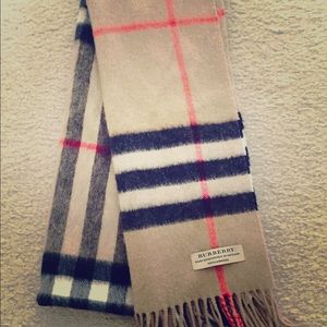 Authentic BURBERRY 100% Cashmere Scarf