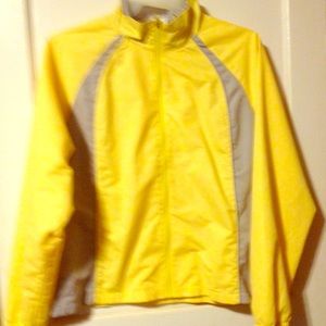 XL yellow and grey trimmed jacket