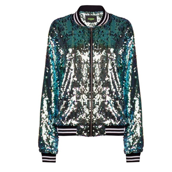 ISO JADED LONDON MERMAID SEQUIN BOMBER