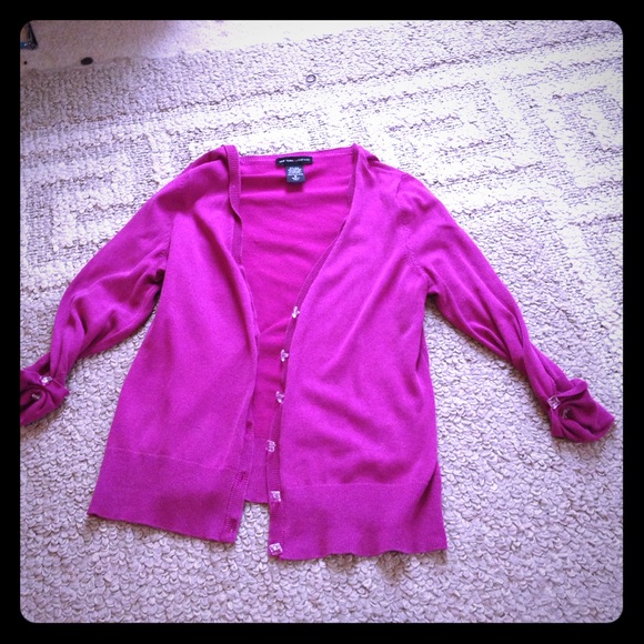 Magenta / purple cardigan