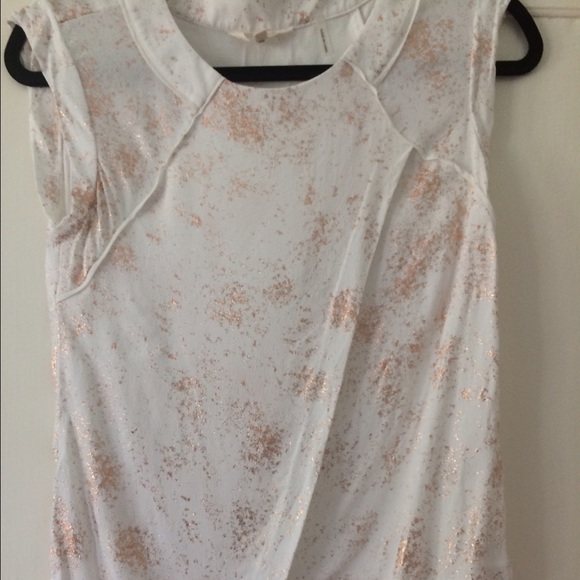 Rebecca Taylor Bronze foil top