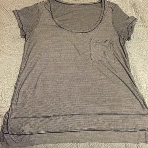 Stripe lululemon workout top