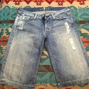 For all mankind 7 jean shorts