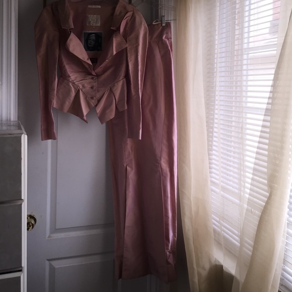 Pink Iridescent Vivienne Westwood Skirt Suit
