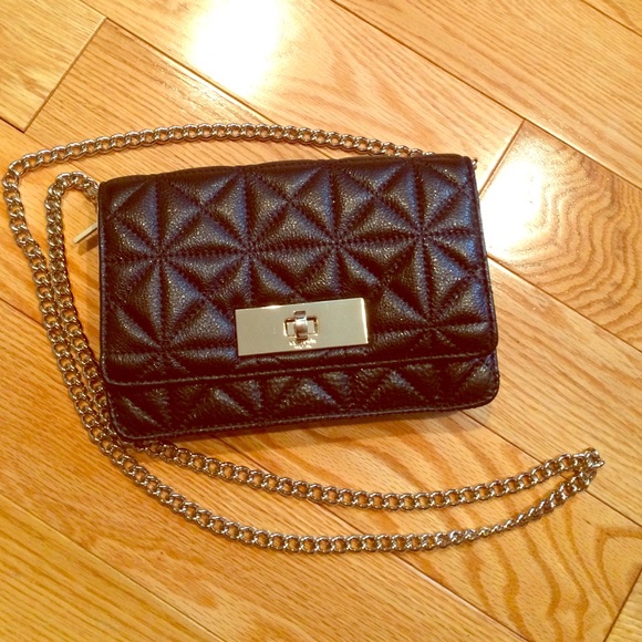 Kate spade black quilted clutch/cross body bag - Picture 1 of 2