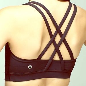 Black Lululemon Energy Bra