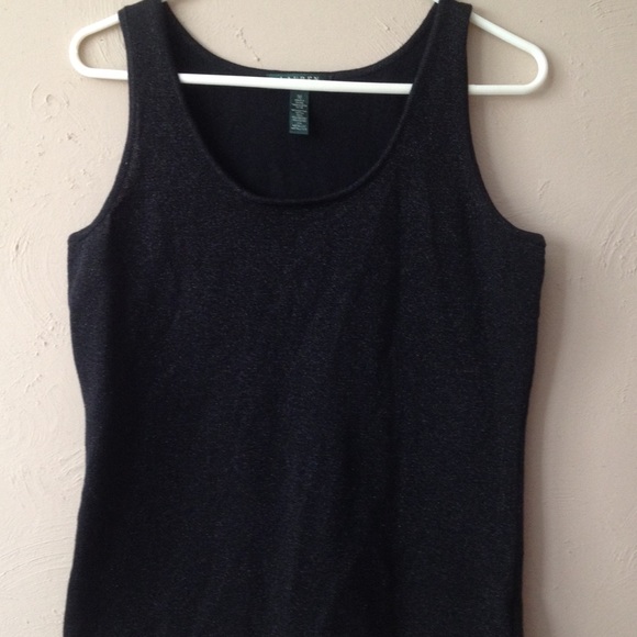 Ralph Lauren Black Scoop Tank